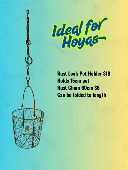 Decorative wire pot holder 15cm