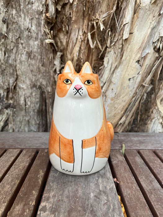 Ginger Cat Vase