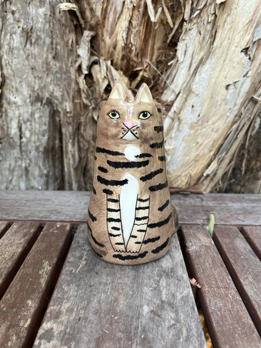 Tabby Cat Vase